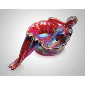 Ruby Red Carnival Bathing Beauty Ballerina Soap Dish