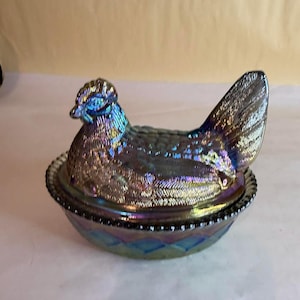 Titanium Carnival Hen on Nest - Etsy