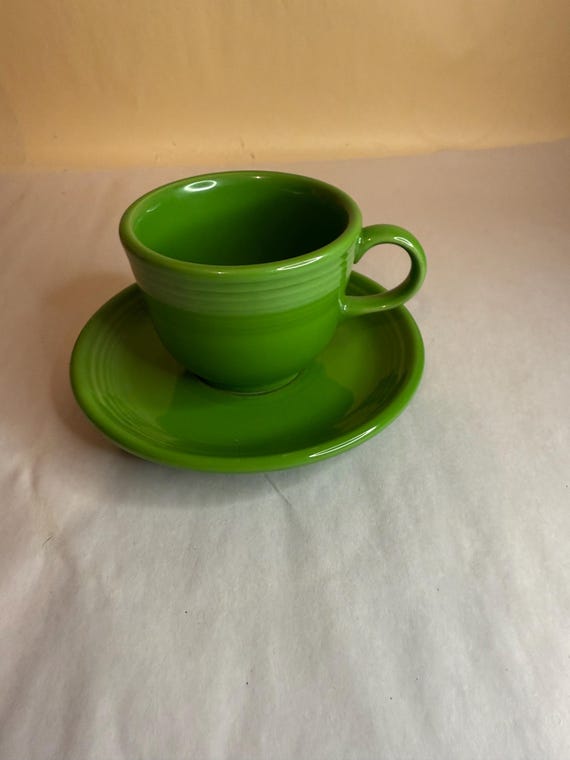 Vintage Fiesta Fiestaware Homer Laughlin Shamrock Green Teacup and