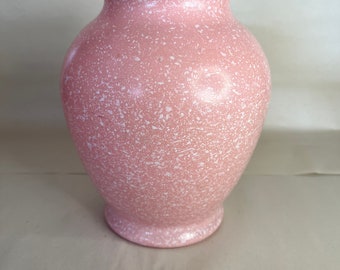 Vase vintage rose moucheté