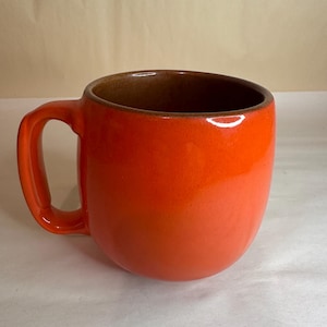 Vintage Frankoma Pottery Orange Mug