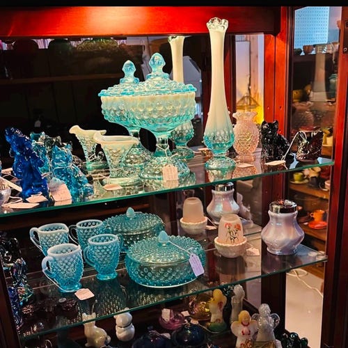 ヴィンテージのクリア＆ブルーのブレンコアートガラスの魚 - Etsy 日本