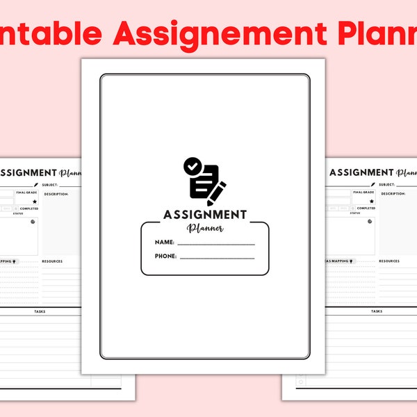 valentine no homework pass Assignment Tracker, Assignment Planner Printable, Homework Planner, School College Planner