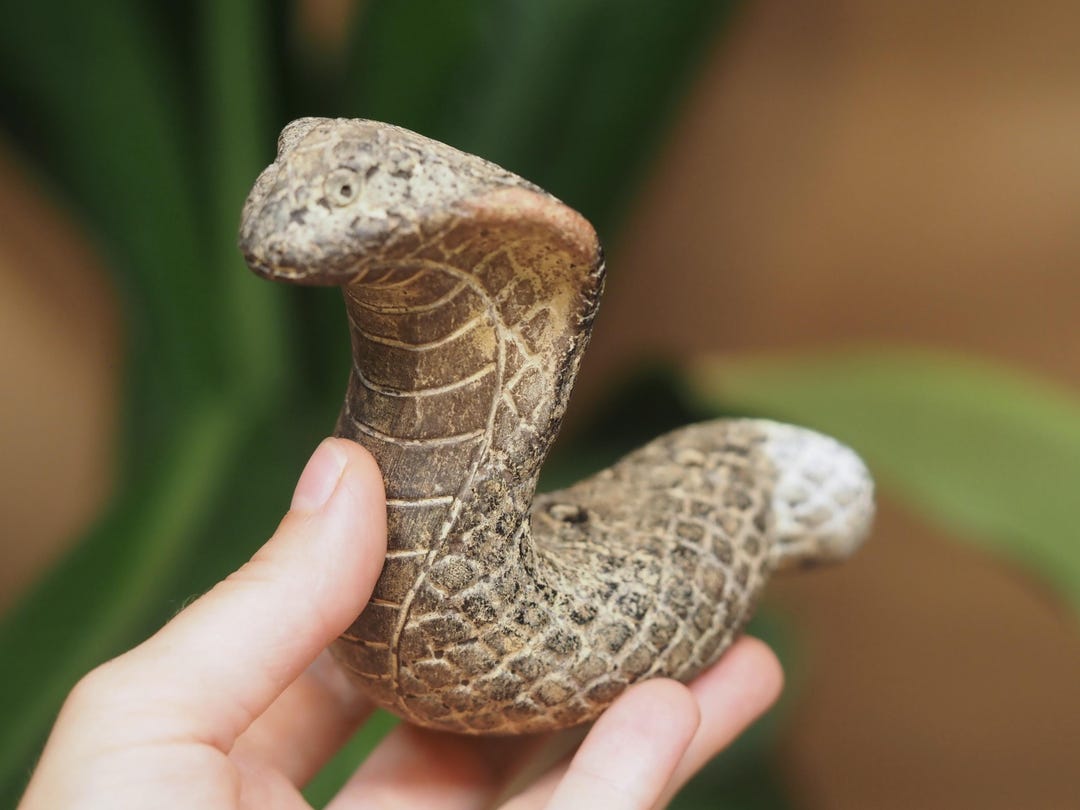 Rare Peruvian Ceramic Snake Ocarina | Traditional Decorative Clay ...