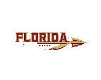 Florida Spear Logo Sticker | Kiss-Cut Sticker