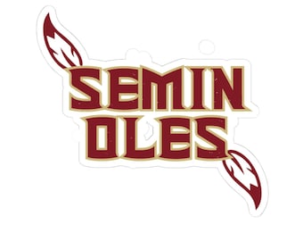 Seminoles Kiss-Cut Sticker | Die-Cut Vinyl Decal