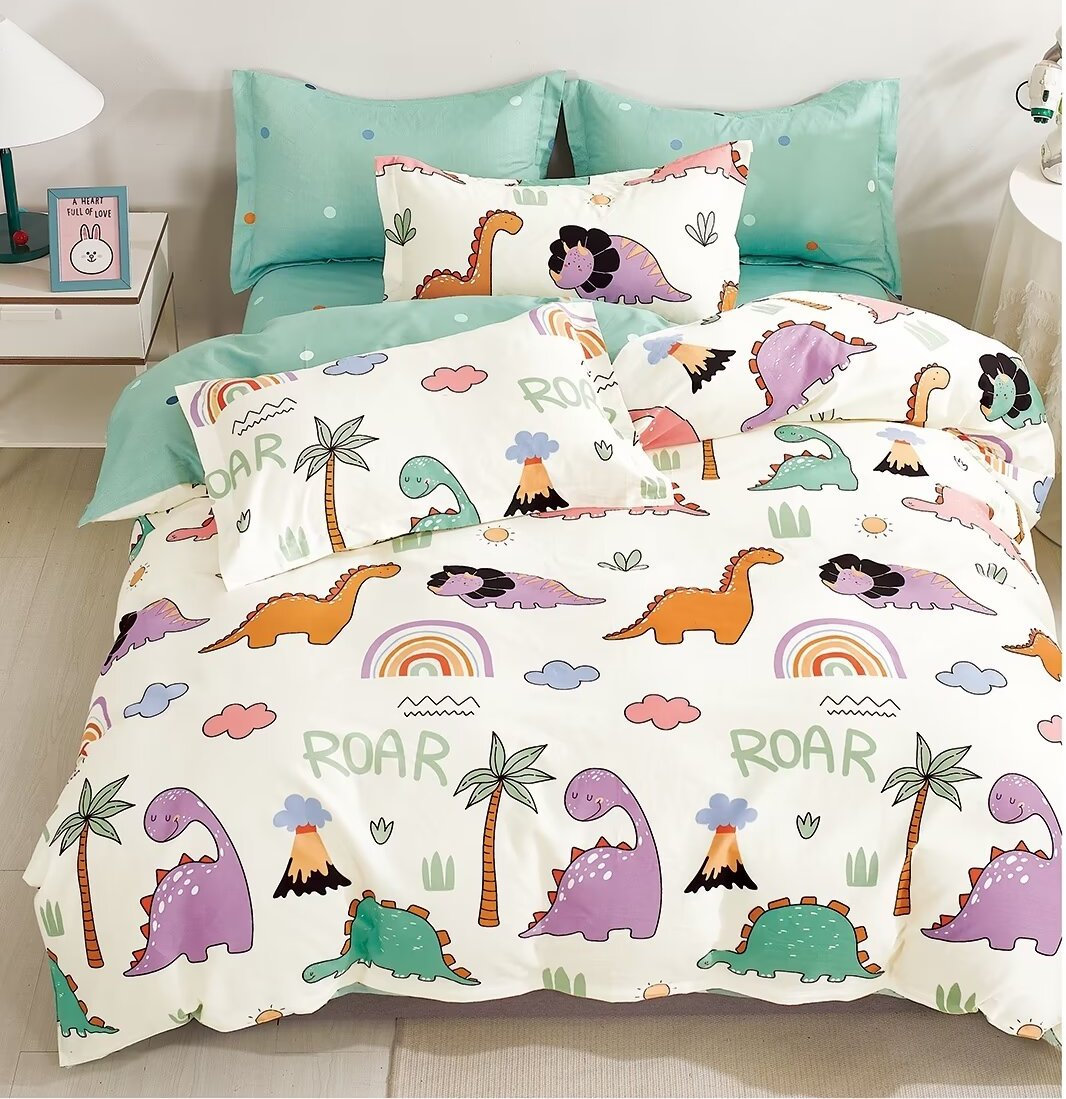 Dinosaur Flat Sheet Etsy