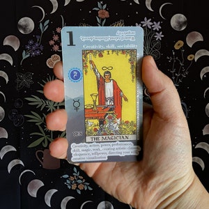 Tarot Deck for Beginners - Learning Tarot Cards with Keywords & Tarot Bag, Pink - Tarot Reading, Classic Tarot - Witch, Spiritual