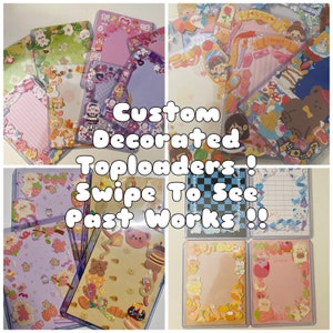 Toploaders décorés sur mesure !