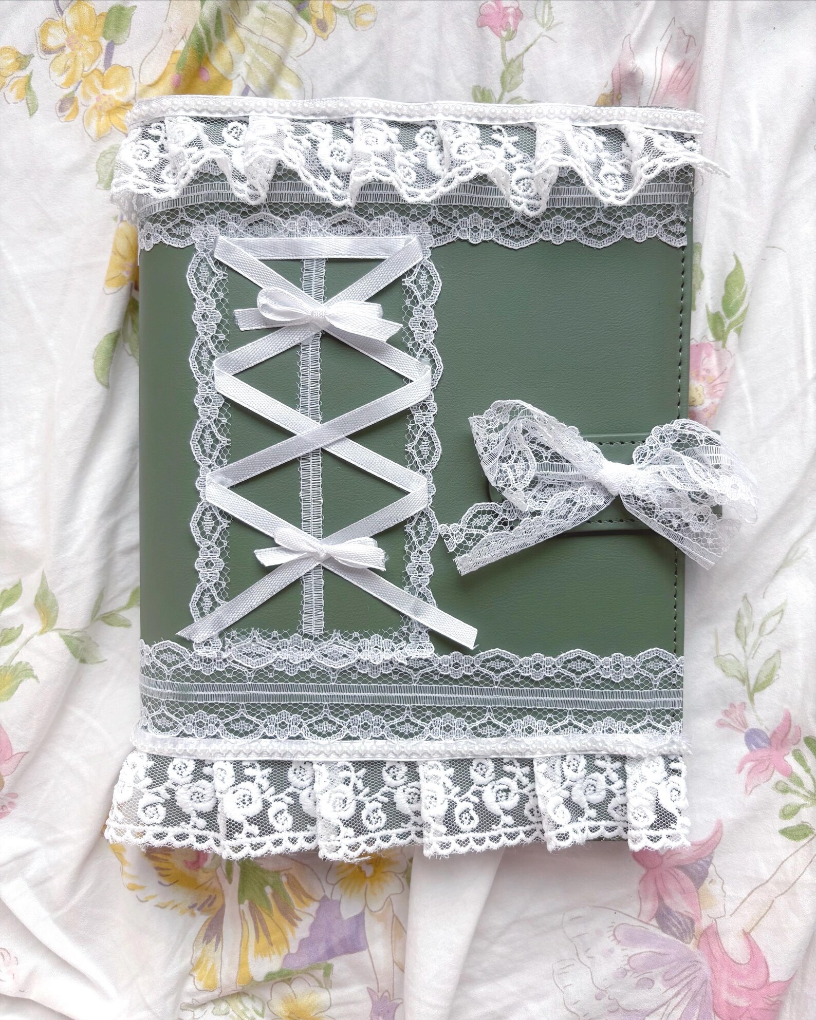 A5 6hole Punch Decorated Lace Binders Etsy