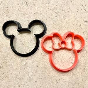 Mickey and Minnie Mouse Cookie Cutter Set - Style Number 2