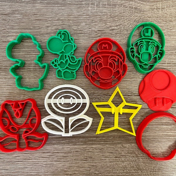 Mario Bros Cookie Cutter Set / Super Mario Bros Cooke Cutters