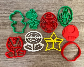 Mario Bros Cookie Cutter Set / Super Mario Bros Cooke Cutters