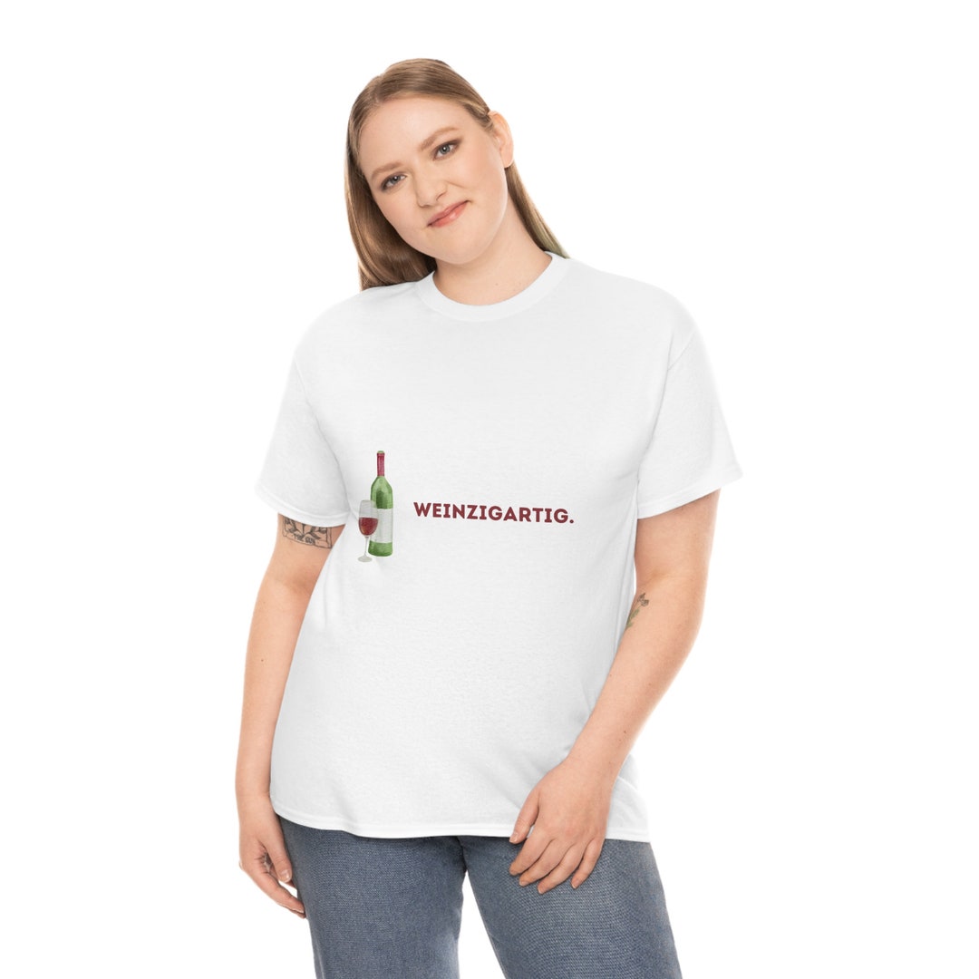 TShirt mit lustigem Weinspruch WEINzigartig Wein Spruch Etsy.de