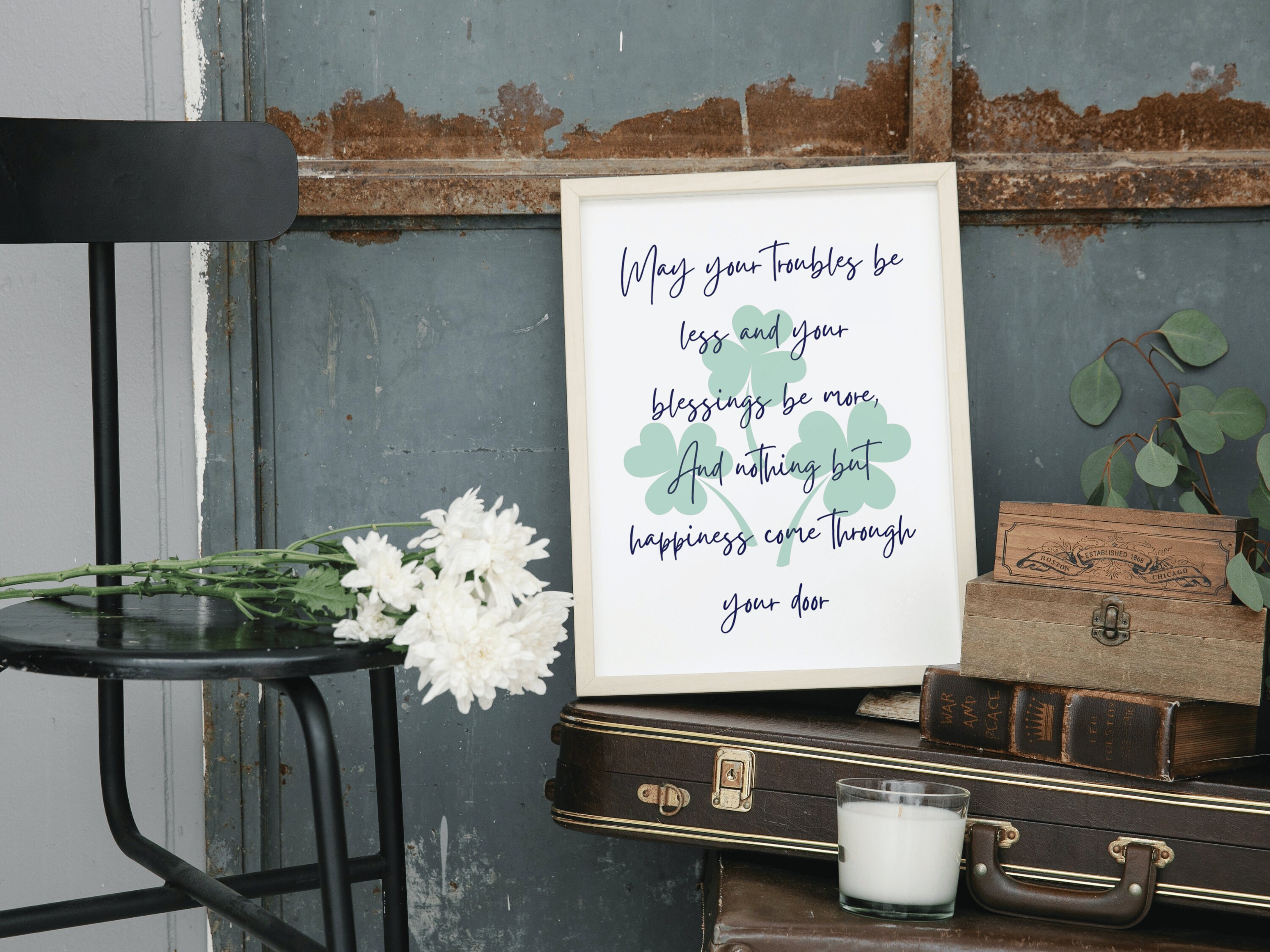 Irish Blessing Printable Wall Art, St Patricks Day Wall Art Printble ...