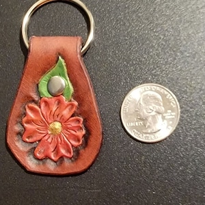 Keychain Red Flower (Small)