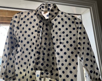 Vintage Women’s Polka Dot Blouse