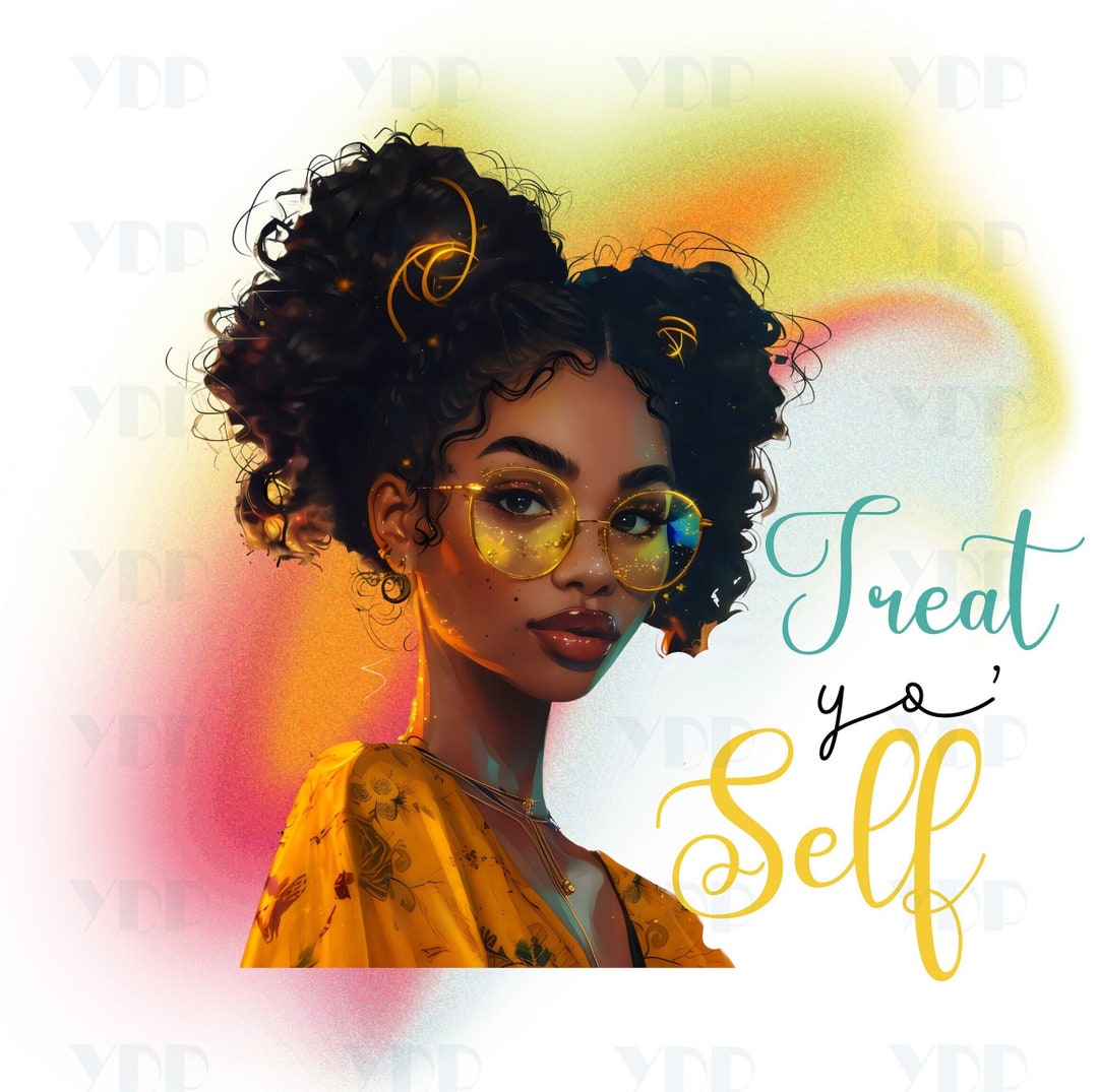 Beautiful Black Girl Magic Melanin Black Woman PNG Afro Fashion Girl ...