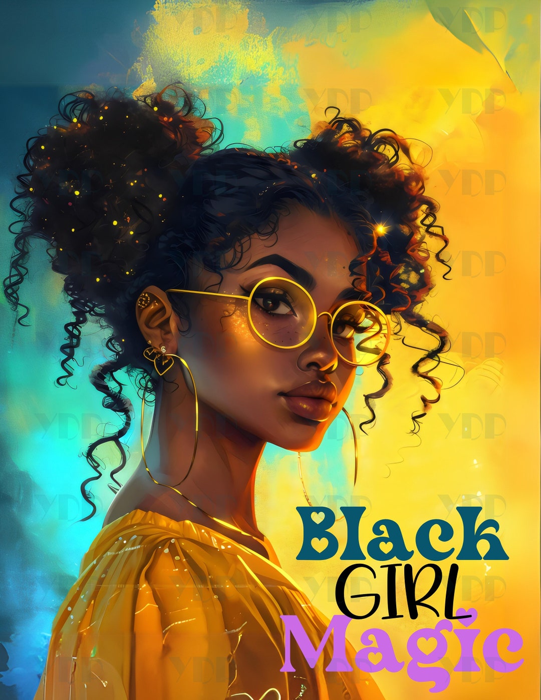Beautiful Black Girl Magic Melanin Black Woman PNG Afro Fashion Girl ...