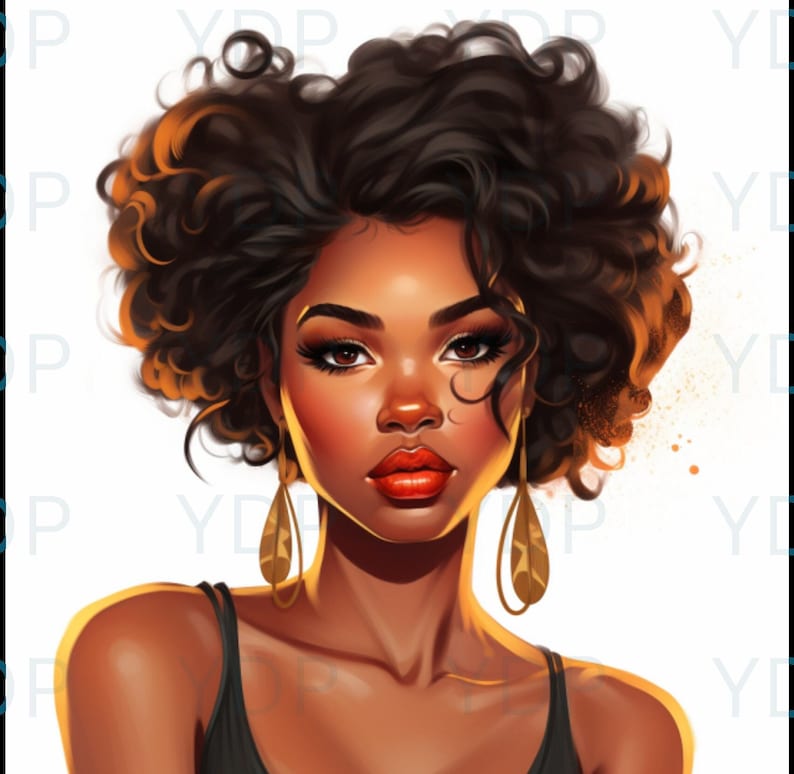 Confident Black Woman / Black Woman PNG / Black Girl Magic Clipart ...