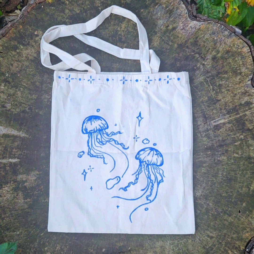 Jellyfish Pattern Print Crossbody Bags