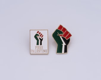 Alfileres de solapa de bandera de Palestina gratis, alfileres de solapa de puño de bandera de Palestina, alfileres de solapa de Palestina, broche de Palestina, colección de insignias