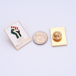 Broche de poing de Palestine, épingles de cartes de Palestine, épingles de drapeau de Palestine en cœur, épingles de revers de Palestine, Collection de badges image 2