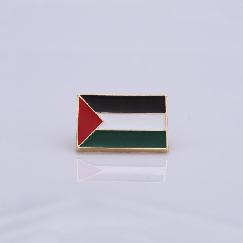 Broche de poing de Palestine, épingles de cartes de Palestine, épingles de drapeau de Palestine en cœur, épingles de revers de Palestine, Collection de badges Style-4