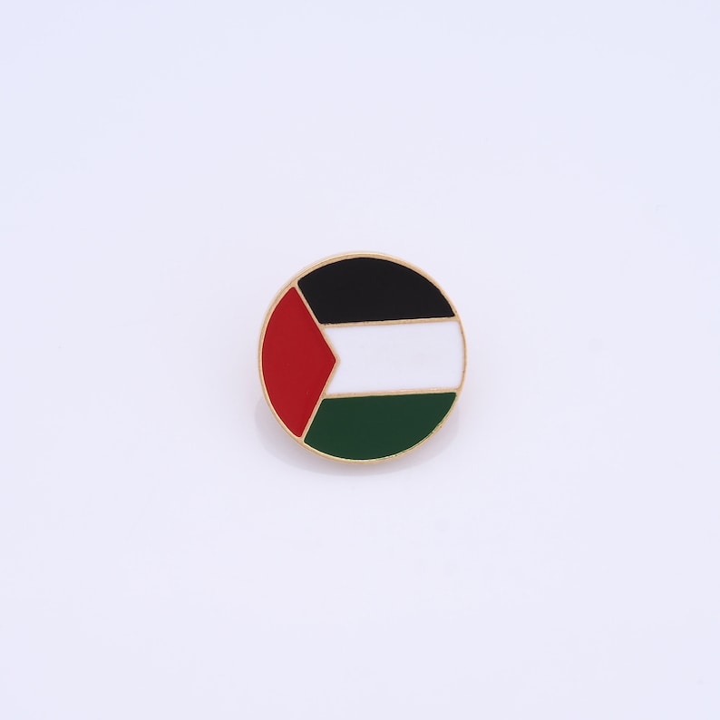 Broche de poing de Palestine, épingles de cartes de Palestine, épingles de drapeau de Palestine en cœur, épingles de revers de Palestine, Collection de badges Style-5