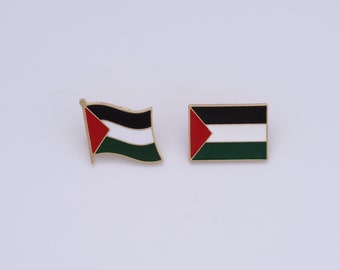 Spille della bandiera della Palestina, spille della bandiera della Palestina, spille della Palestina, spilla della Palestina, collezione di badge