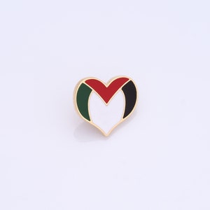 Broche de poing de Palestine, épingles de cartes de Palestine, épingles de drapeau de Palestine en cœur, épingles de revers de Palestine, Collection de badges Style-6
