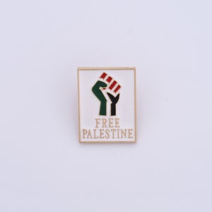 Broche de poing de Palestine, épingles de cartes de Palestine, épingles de drapeau de Palestine en cœur, épingles de revers de Palestine, Collection de badges Style-1