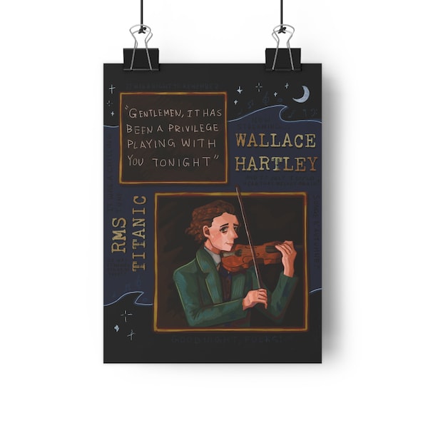 Wallace Hartley - Titanic Art Print (Original Art)