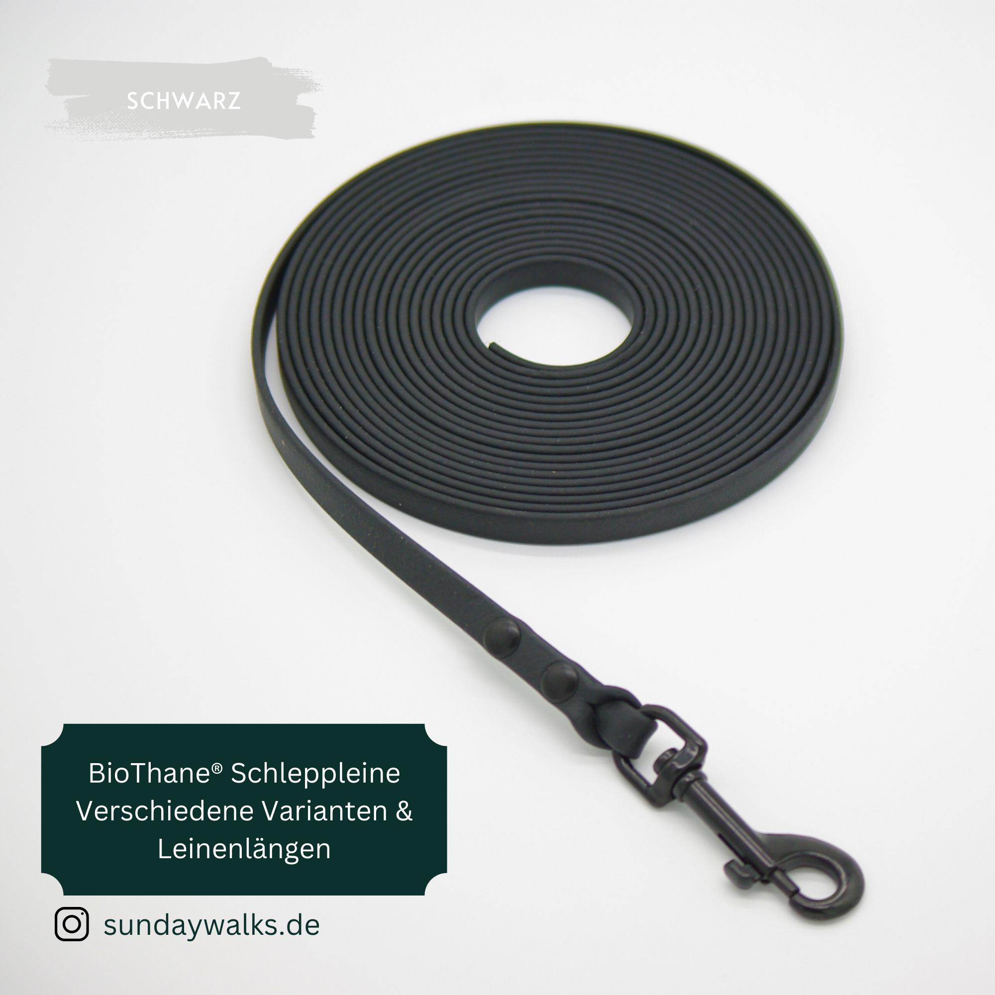 thumbnail interactive-video image 1 of Bio-Leine 19mm Biothane Towing Line / Dog Leash With Hand Loop – 30 Colors Available – Made In Germany 1 of 5