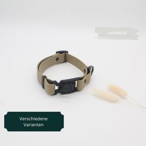 Dog collar with practical Fidlock closure, BioThane® 19 or 25 mm wide | Adjustable size | Various sizes & colors