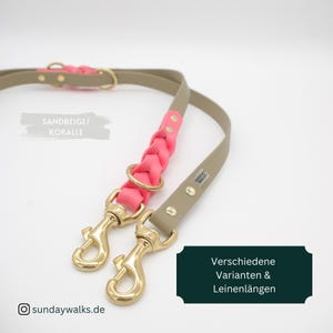 BioThane® 19 mm Dog Leash | Dog Leash | Harness | Adjustable Size | Various Sizes & Colors