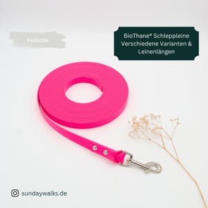 16 mm BioThane® tracking leash | Dog leash | Training leash | Optional hand loop | Various sizes & colors