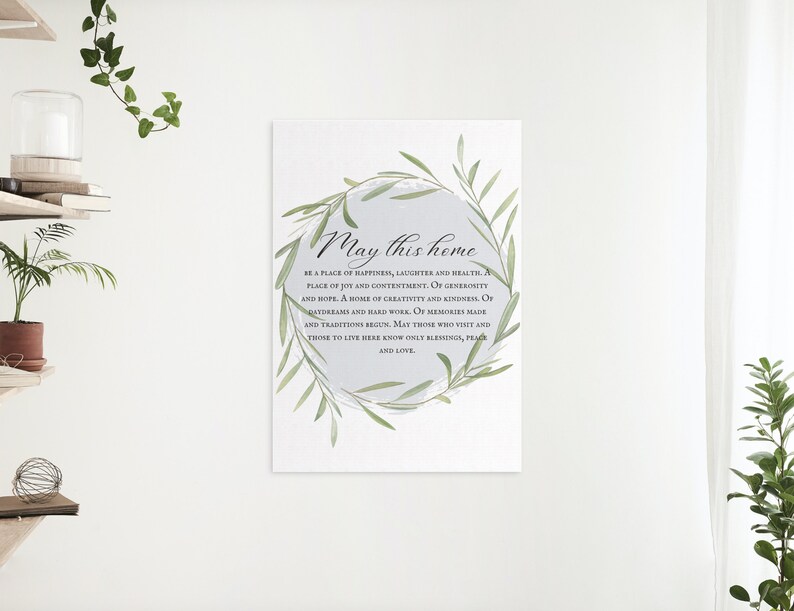 House Blessing Printable House Warming Gift New Homeowners - Etsy