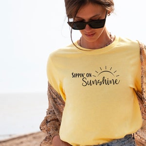 Summertime Shirt, Cute Summer Shirt, Cute Sunshine Shirt, Unique Womens Gift, Summer Vibes Shirt, Vacation Shirt, Cute Beach Shirt, Beach T