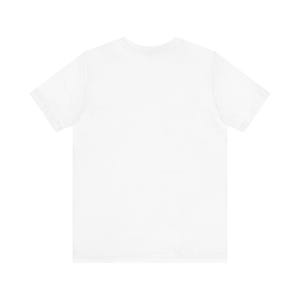 May include: A plain white t-shirt with short sleeves.