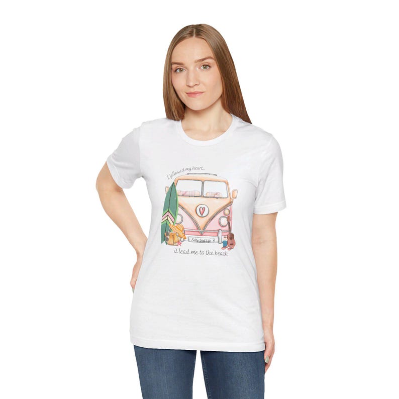 Beach Shirt, Boho Shirt, Van Shirt, Vintage Van Shirt, Surfer shirt, Beach Girl Shirt, Surfboard Shirt, Travel Shirt, Vacation Shirt, Surf T image 6