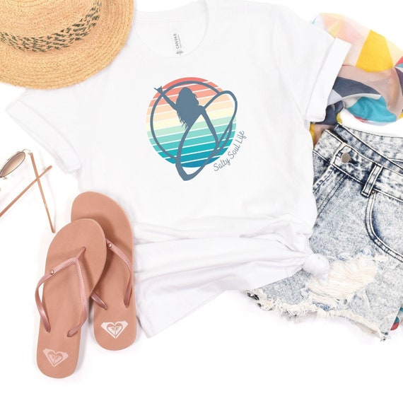 Surf Vibe Shirt, Surfer Girl Shirt, Beach Shirt, Travel shirt, Surfboard Shirt, Vintage Surf Shirt, Surf Shirt, Surfer Girl Shirt, Girl Tee