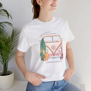 Beach Shirt, Boho Shirt, Van Shirt, Vintage Van Shirt, Surfer shirt, Beach Girl Shirt, Surfboard Shirt, Travel Shirt, Vacation Shirt, Surf T image 8