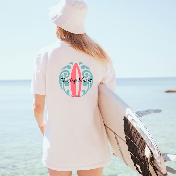 Chasing Waves Shirt, Cute Surf Shirt, Cute Surfer Shirt, Beach Lovers Shirt, Beach Lover Gift, Cute Surfer Gift, Ocean Shirt, Vacation Tee