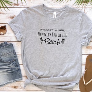 Funny Beach Shirt, Funny Vacation Shirt, Funny Beach Gift, Funny Work Shirt, Funny Work Gift, I&#39;d Rather Be Shirt, Summer Shirt, Beach Gift
