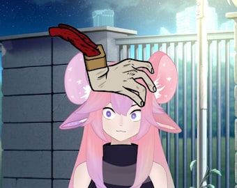 Vtuber Asset - Anime Head Pat