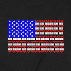 Pickleball USA Flag Shirt - Patriotic American Flag Unisex & Women's Tee, Sweatshirt, and Hoodie, Fun Sportswear, Comfortable Apparel