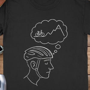 Comfort Colors Cycling Mindset Bike T-Shirt, Biking Gear Tee, Vintage Cyclist Gift, Road Biking, Mountain Biker Apparel