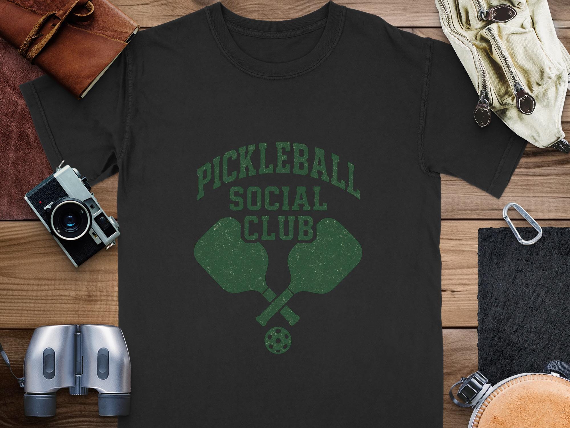 Pickleball Social Club Comfort Colors Tee: Sporty Graphic T-Shirt