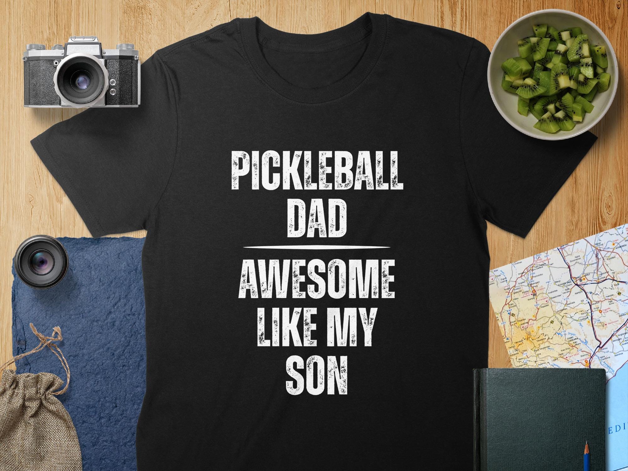 Pickleball Dad T-Shirt or Mug, Awesome Like My Son, Funny Gift